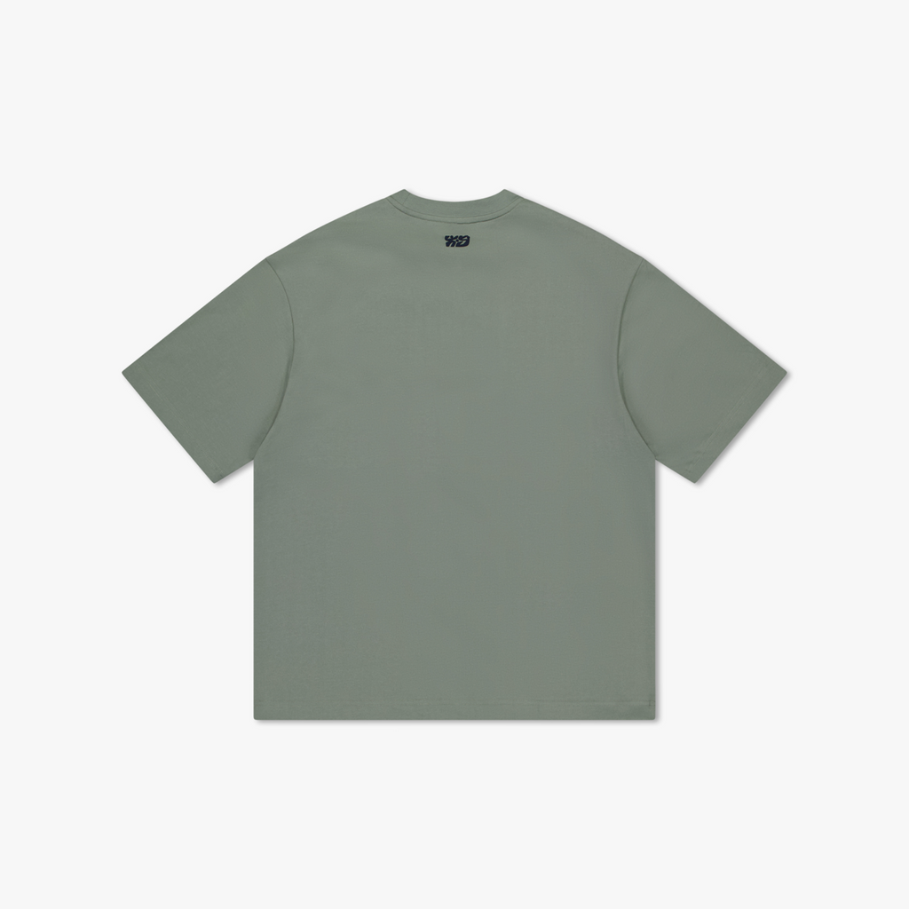 ICONS TEE - GREEN / NAVY BLUE